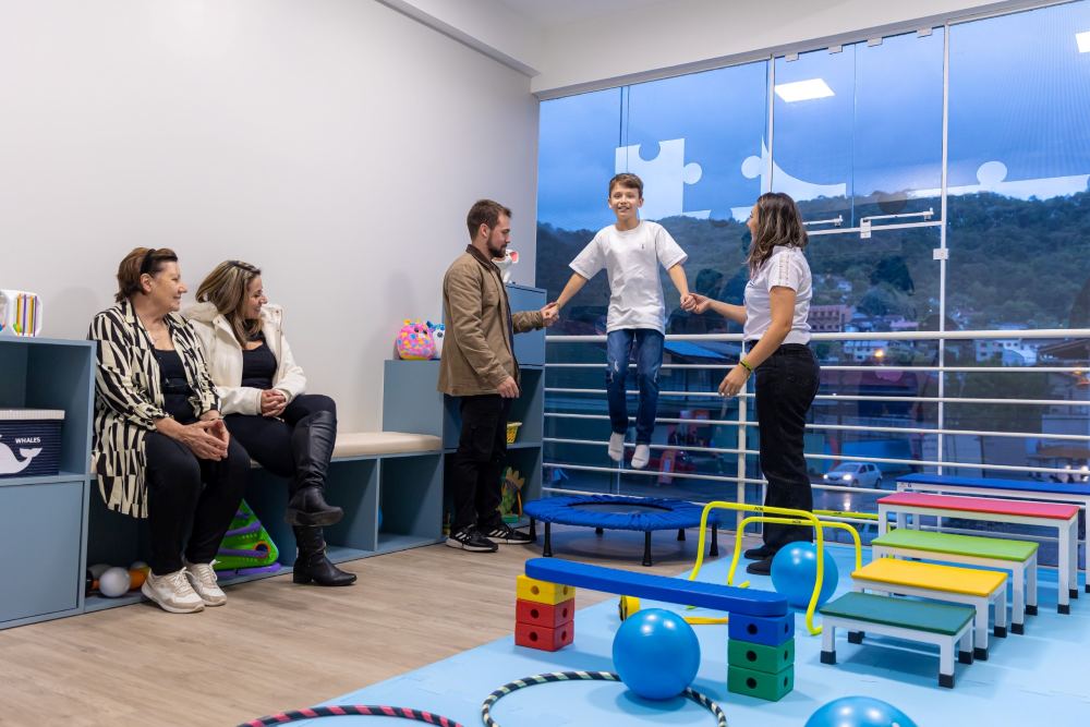 Sala de fisioterapia da unidade Blumenau